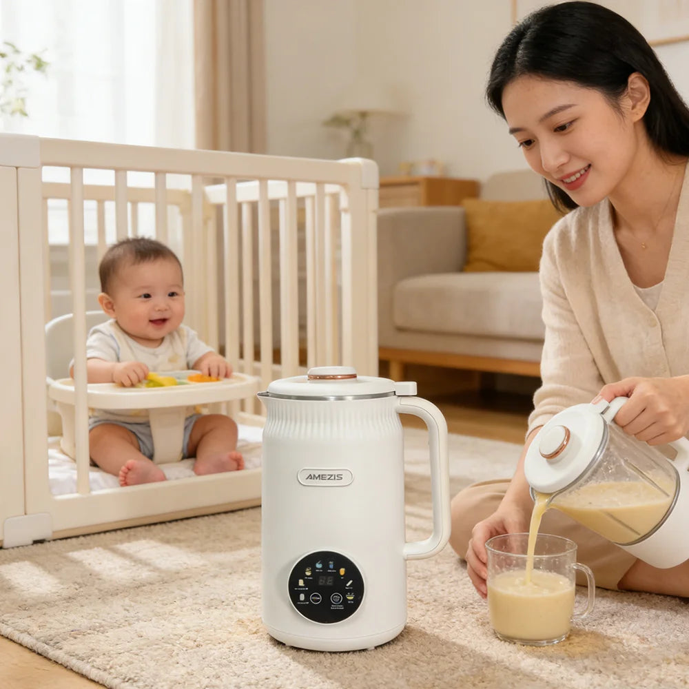 Blender with Heating Function  Soybean Milk Maker - Wall Breaking Technology for Easy Nutritious Beverage Preparation at Home
