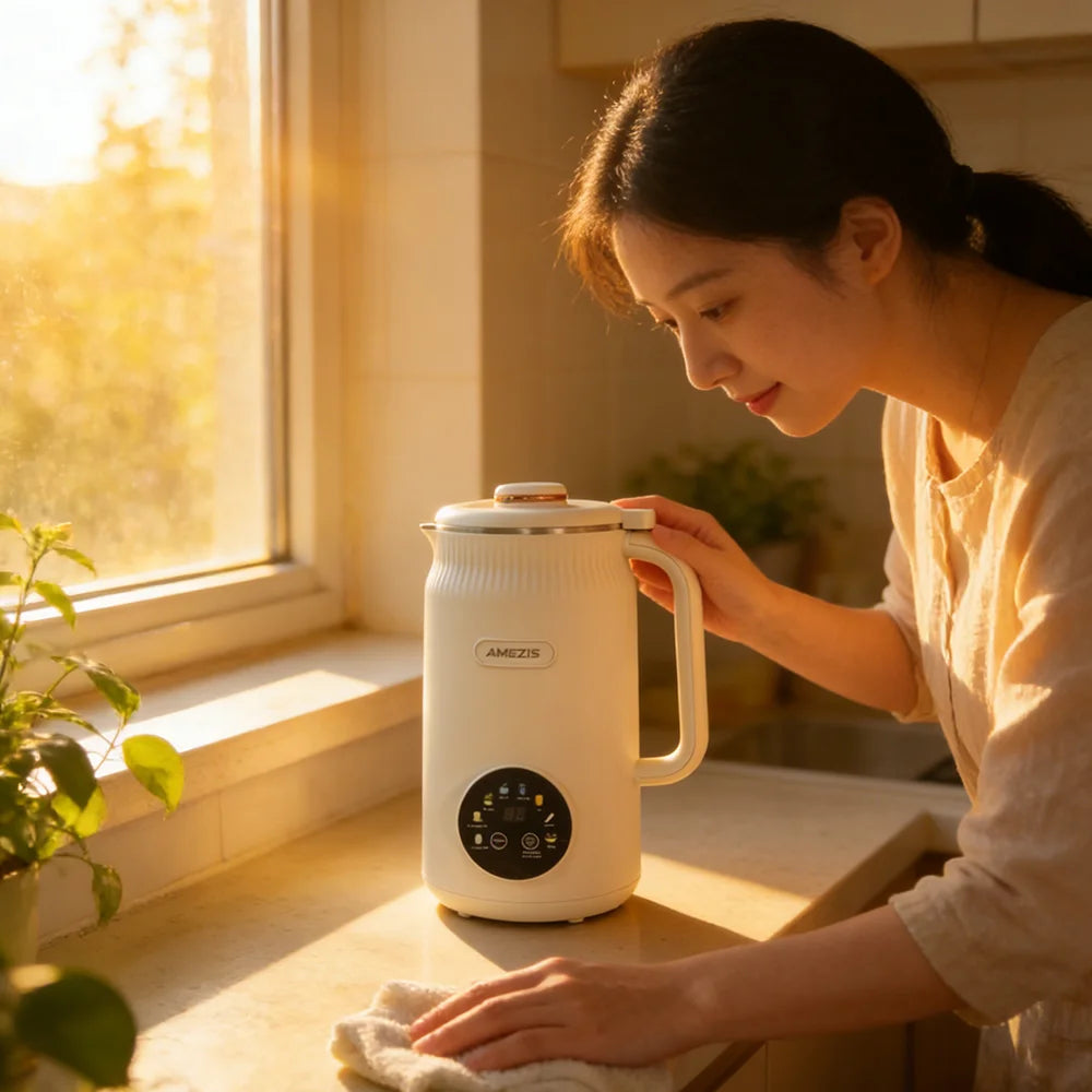 Blender with Heating Function  Soybean Milk Maker - Wall Breaking Technology for Easy Nutritious Beverage Preparation at Home