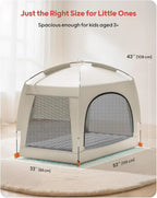 Inflatable Toddler Travel Bed with Tent - Portable Air Mattress for Kids, Indoor & Outdoor Use Ages 3+