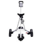 Foldable Lightweight Golf Push Cart with 3 Enlarged Wheels for Easy Maneuverability on Various Terrains Ergonomic Handle and Fo