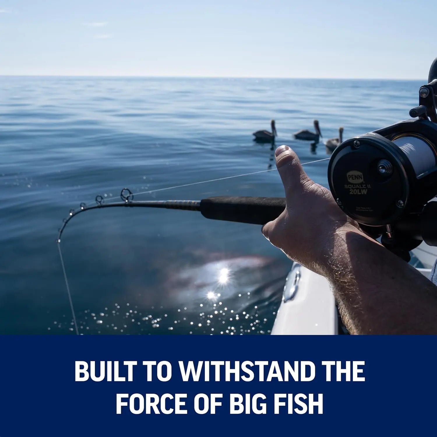 6'6" Saltwater Fishing Rod and Reel Combo, 1-Piece Medium Heavy Fast Action, Black/Gold