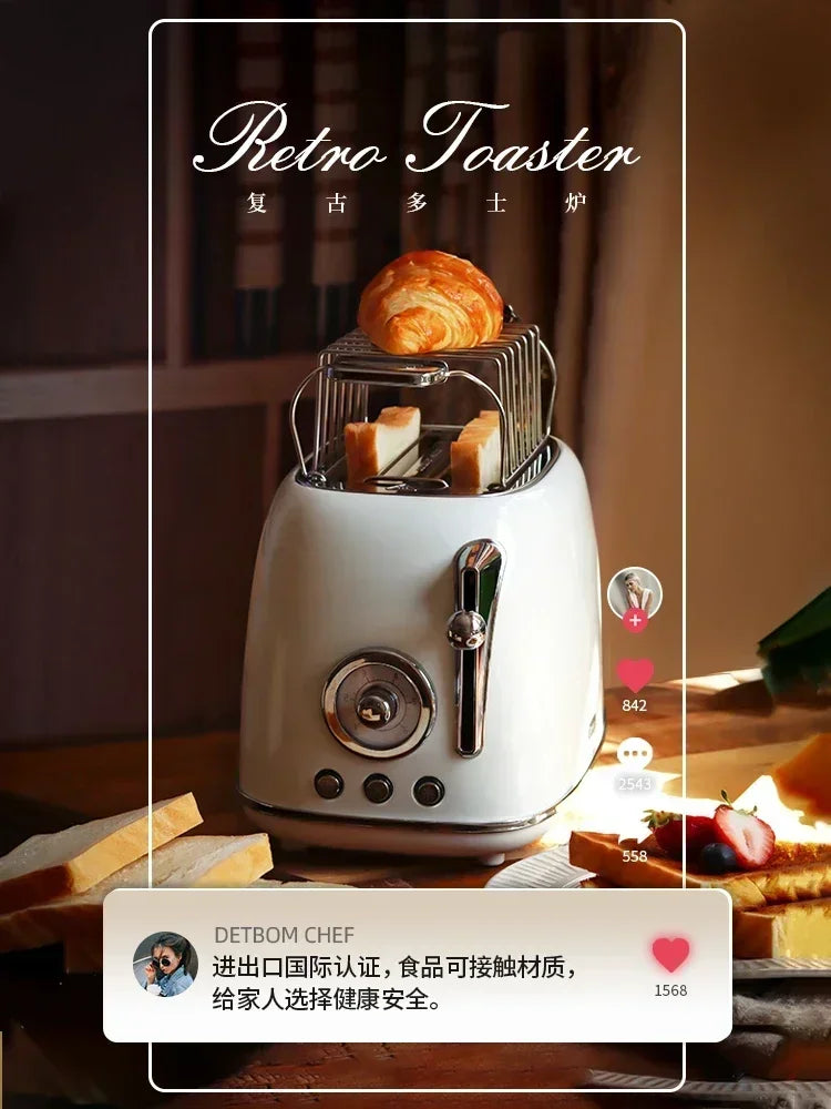 Home Automatic Retro Toaster Heating Multifunctional Breakfast Machine Bread Machine  bread making machine
