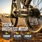 Shengmilo S600 Electric Bike Dual Motor2000W  48V17.5AH Battery 26 Inch e bike Fat tire Ebike Men's Mountain Electric Bicycle