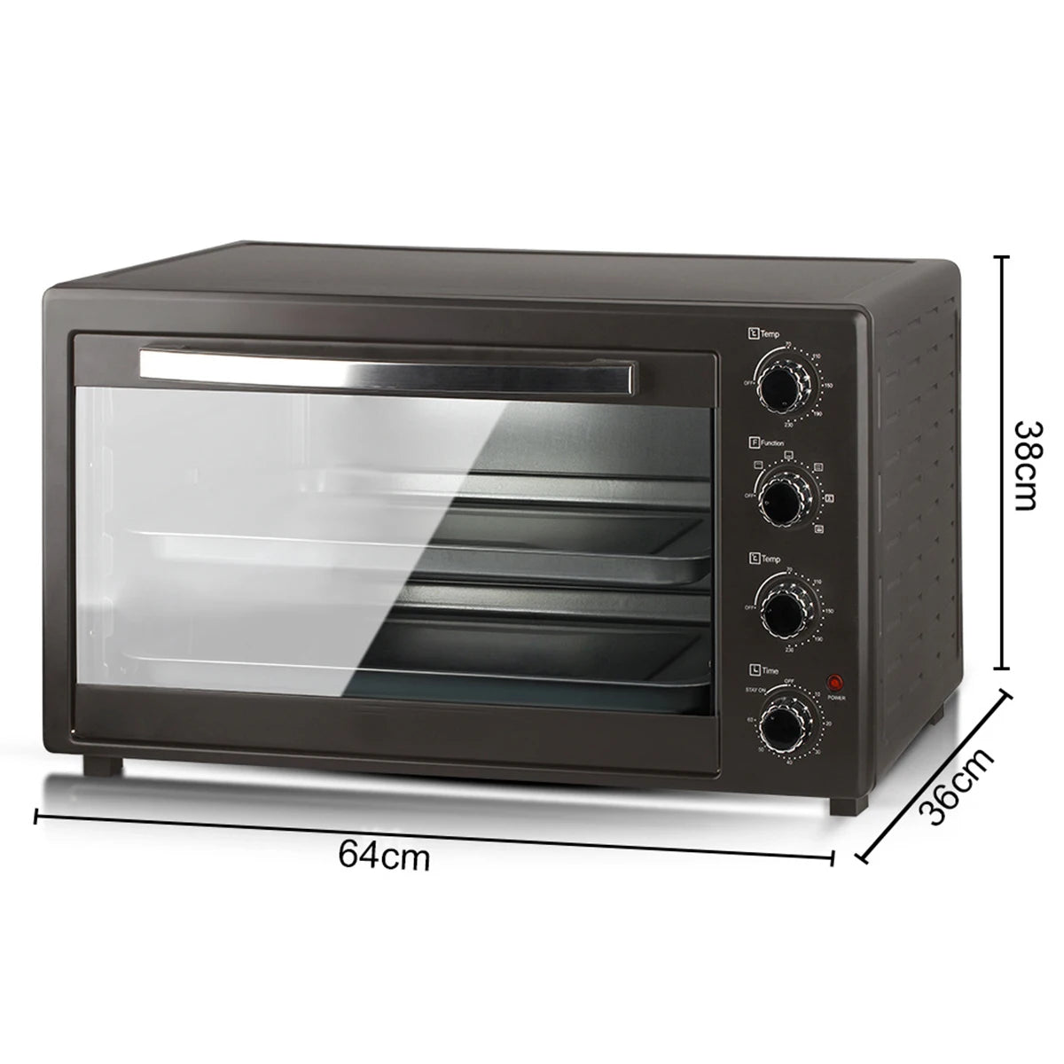 1500W High Power Household Multifunctional Vertical Window Design Toaster Microwave Oven With Grill New 48L Multi-Function