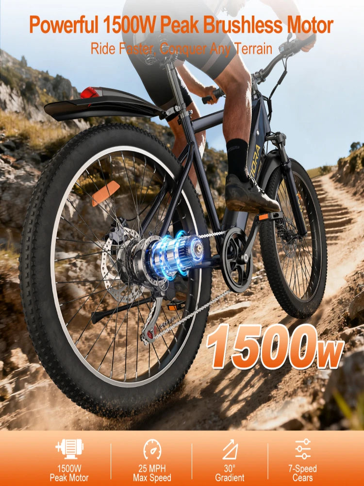 1000w Electric Bicycle On Sale,48v 26 Inch Electric Bike,adjustable Front Brake Seat,for Mountainous Snowy Areas Cycling Ebike