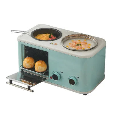 Multifunction Sandwich Makers Mini Bread Toaster Baking Ovens Fry Pan Electric 3 in 1 Breakfast Makers for Household