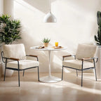 Mid-Century Modern Accent Armchiars Set of 2 for Small Space, Small Comfy Upholstered Leisure Reading Chairs, Customized