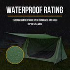 Ultralight Bushcraft Shelter 2.0: Lightweight Camping Tent with Porch for Hiking, Backpacking, Motorcycle, and Kayaking Adventur