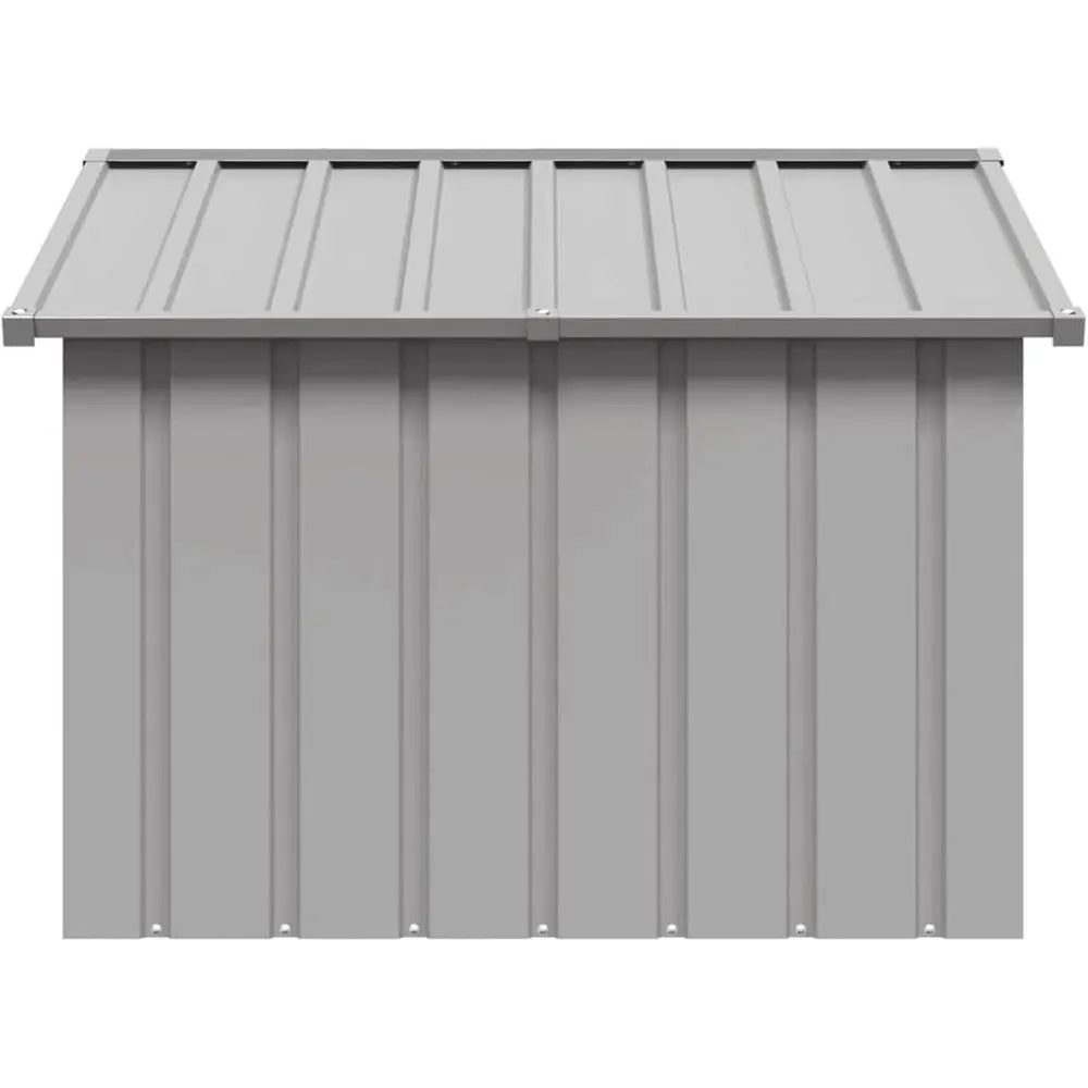Galvanised Steel Grey 116.5 x 153 x 81.5 cm Type 1 Dog Kennels Product for Pets and Animals