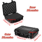 9 Sizes Tool Box Waterproof Plastic Hard Carry Case With pre-cut Sponge Tool Organizer Boxes Tool Cabinet Foam Hardware Toolbox