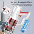 Wnkim M10 Cordless Vacuum Cleaner, With Smart LED Display, 8 in 1 Handheld Vacuum for Pet Hair Hard Floor Carpet Home