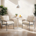 Mid-Century Modern Accent Armchiars Set of 2 for Small Space, Small Comfy Upholstered Leisure Reading Chairs, Customized