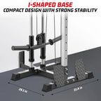 Wall Mount Cable Machine LAT Pulldown with 20-Position Adjustable Pulley System High & Low Pulley for Home Gym