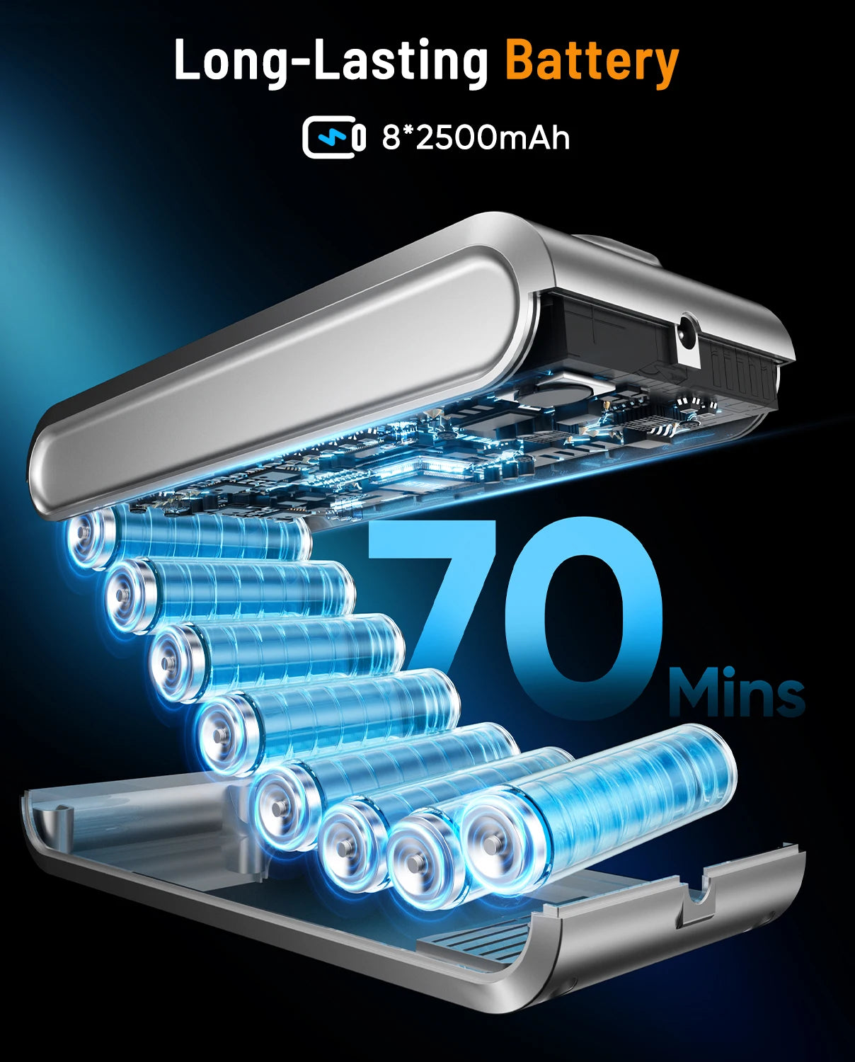 VAKERR X15 Pro 650W Cordless Vacuum Cleaner 65KPA Strong Suction for Pet Hair and Carpet 70Mins Runtime Household cleaning