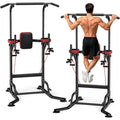 Power Tower Pull Up Bar Station for Home Gym Strength 450LBS Pull Up Dip Station Assistive Trainer Height Adjustable with Elast
