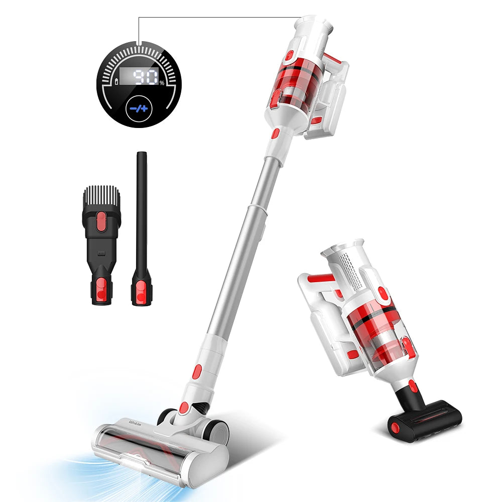 Wnkim M10 Cordless Vacuum Cleaner, With Smart LED Display, 8 in 1 Handheld Vacuum for Pet Hair Hard Floor Carpet Home