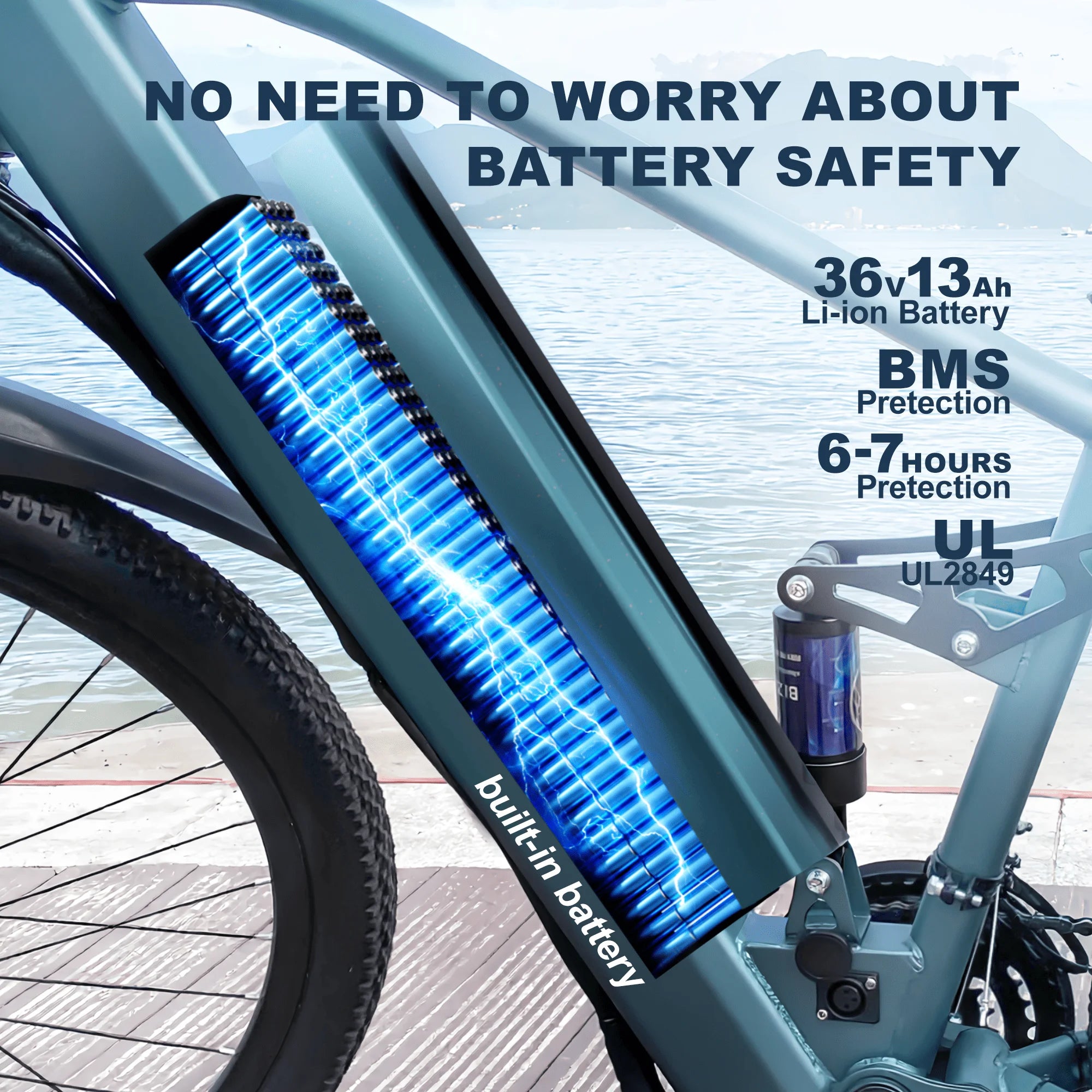 Electric Bike for Adults with Peak 750W Brushless Motor,40Miles 25MPH Commuting Electric Mountain Bike,26"/24'' Tires