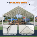 Durable 20x40ft Outdoor Wedding Tent with Removable Walls for Events and Storage Bag