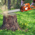 72CC 24 Inch Gas Chainsaw 2-Stroke Portable Gasoline Powered Chain Saw for Wood Cutting Tree Stump Trimming Tool
