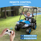 LIGIANT 24V 4-Seater Ride On Golf Cart for Big Kids, 4WD, 264 Lbs Load, Remote, Music, Suspension, Christmas Gift for Kids