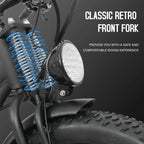 Electric Mountain Bike 48V 37MPH All-Terrain Fat Tire E-Bike, 45 Mile Dual Suspension Off-Road Beach with LCD Display UL