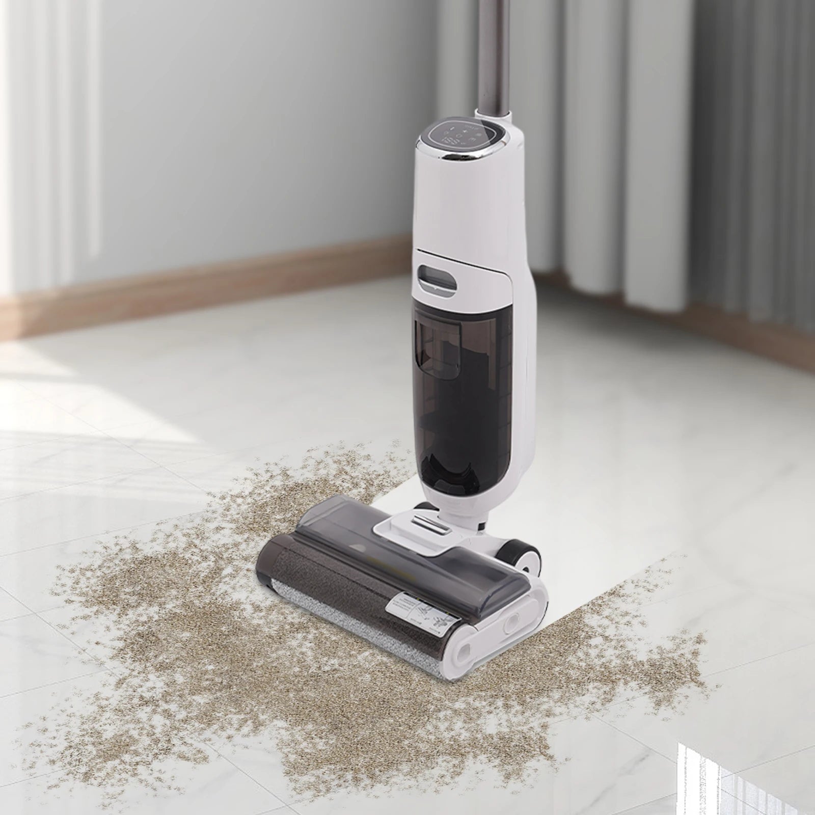 250w Intelligent Wet Dry Dual-Use Vacuum Cleaner, Cordless Hardwood Floor Cleaning Machine, One-Step Cleaning Vacuum Cleaner