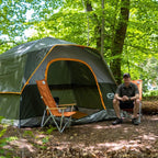 Tents for Camping 6 Person Tent Waterproof Windproof Double Layer Family Camping Tent,Easy Setup Dome Tent withLarge MeshWindows