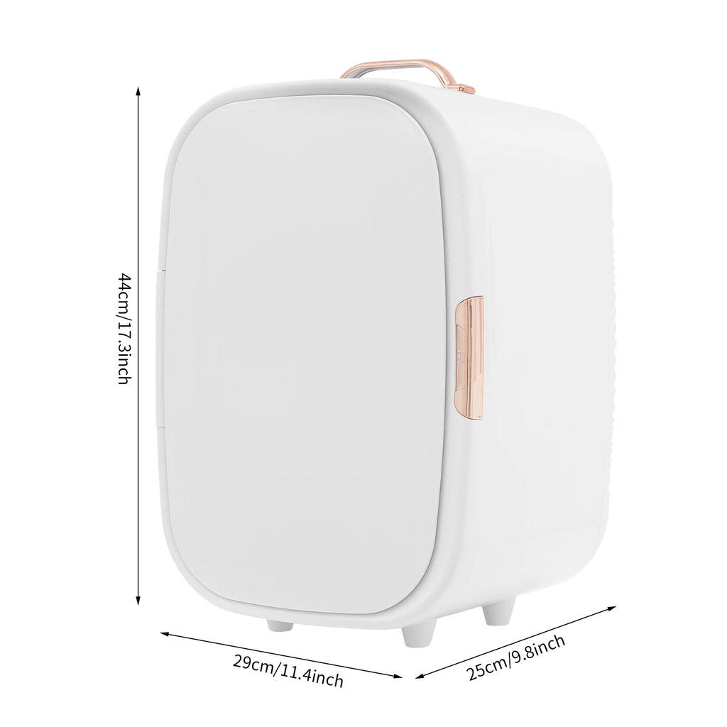12 L Cosmetic Refrigerator, Beauty Fridge for Cosmetic Storage, for storing Facial Masks, Perfumes, Lipsticks, Makeup (White)