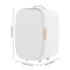 12 L Cosmetic Refrigerator, Beauty Fridge for Cosmetic Storage, for storing Facial Masks, Perfumes, Lipsticks, Makeup (White)