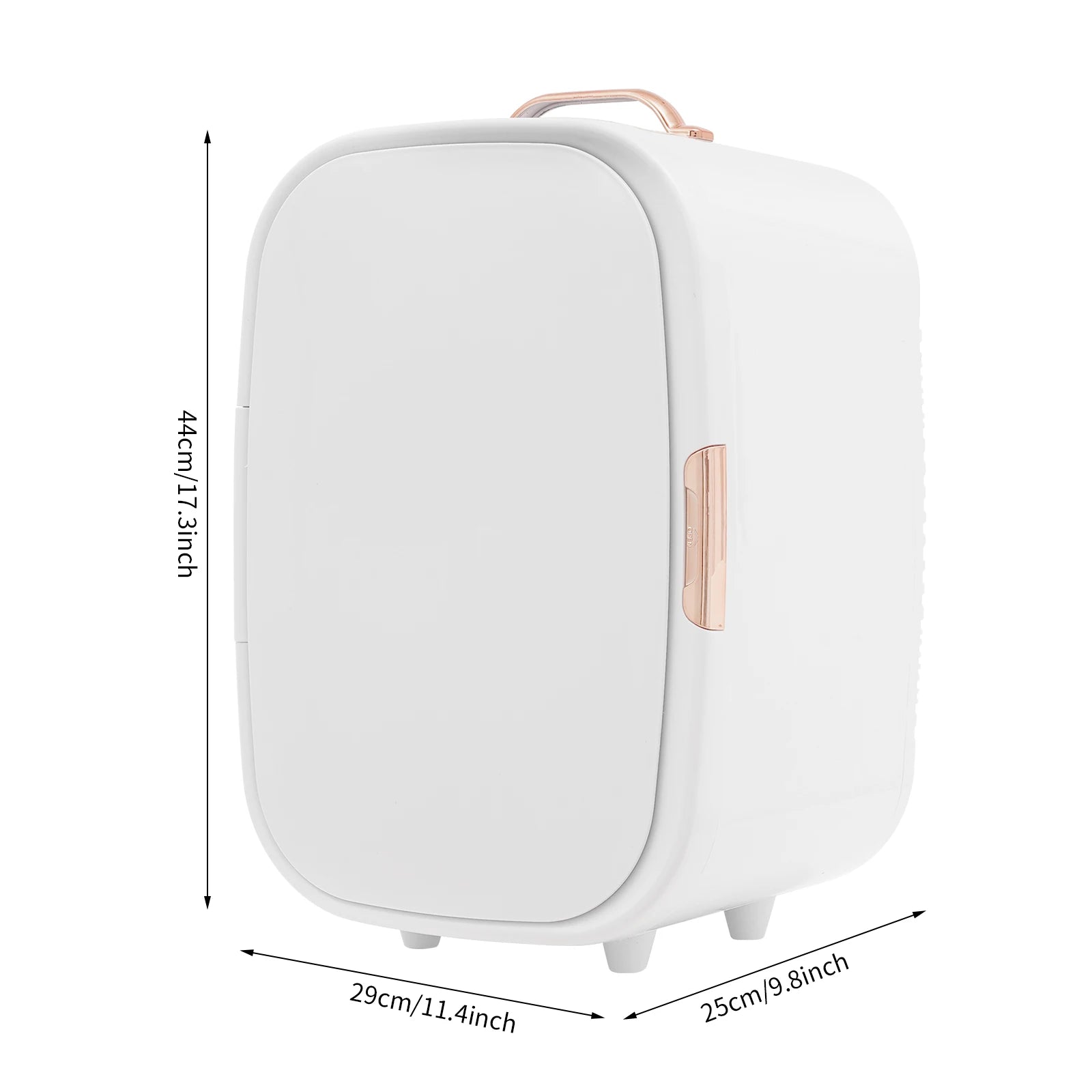 12 L Cosmetic Refrigerator, Beauty Fridge for Cosmetic Storage, for storing Facial Masks, Perfumes, Lipsticks, Makeup (White)