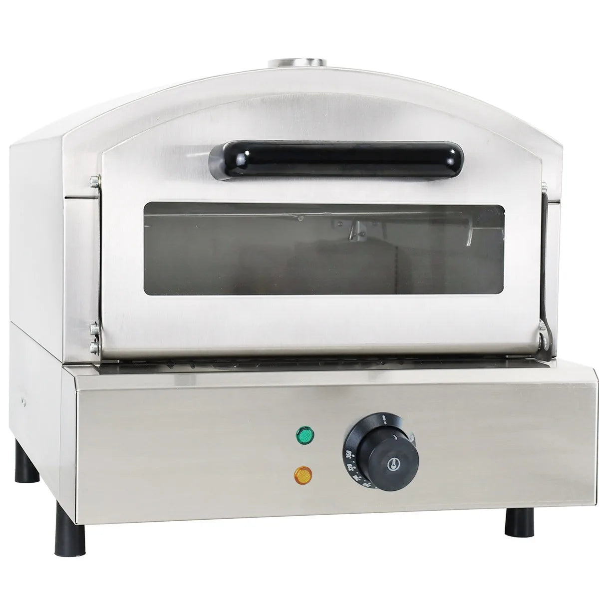 Electric Pizza Oven for Baking Bread and Cake Automatic Outdoor Commercial Bun Toaster Ovens with Rotating Stone Roaster Oven