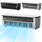 Wall-Mounted Air Cooling Fan Adjustable Wind 3 Speeds Table Fan Rechargeable Fan Remote Control for Home Kitchen Bedroom Office