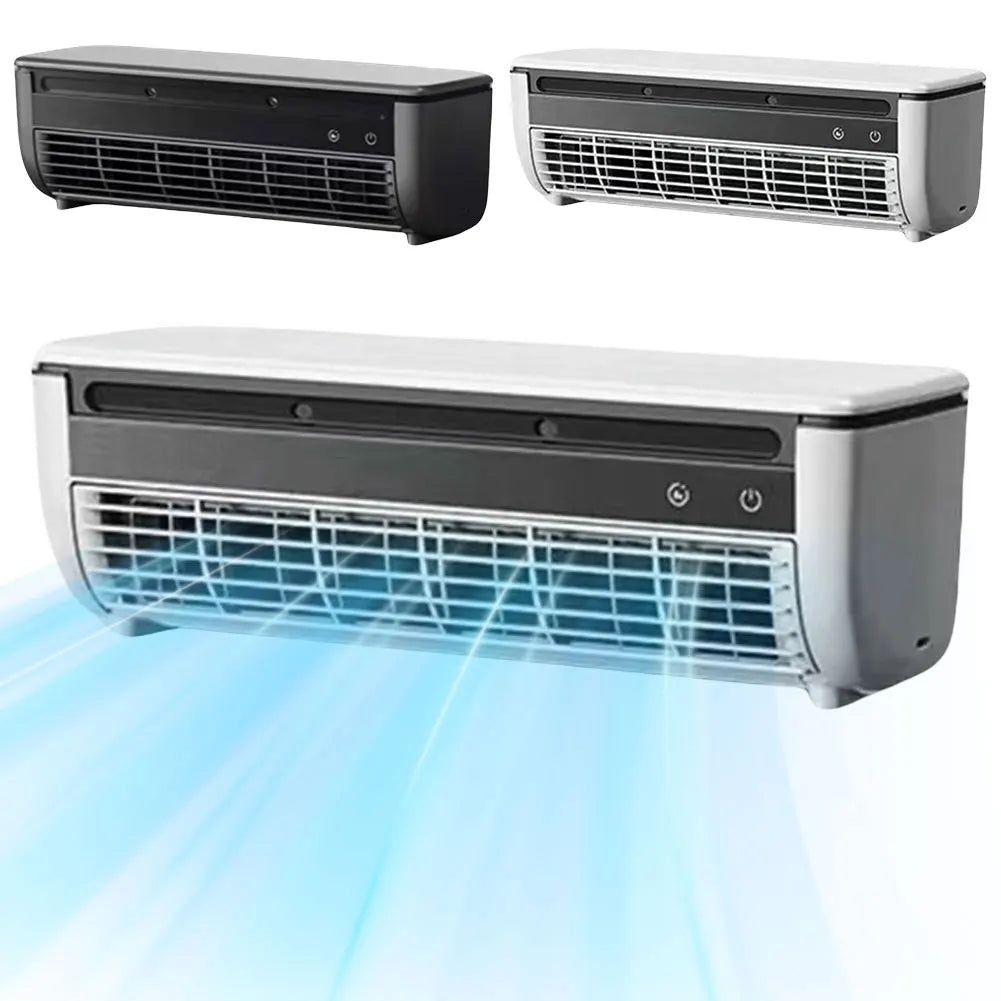 Wall-Mounted Air Cooling Fan Adjustable Wind 3 Speeds Table Fan Rechargeable Fan Remote Control for Home Kitchen Bedroom Office