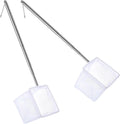 2-Pack 3" Aquarium Nets – Extendable Stainless Steel Handle Shrimp & Fry Net for Baby Fish, Food Residue &Debris Skimming