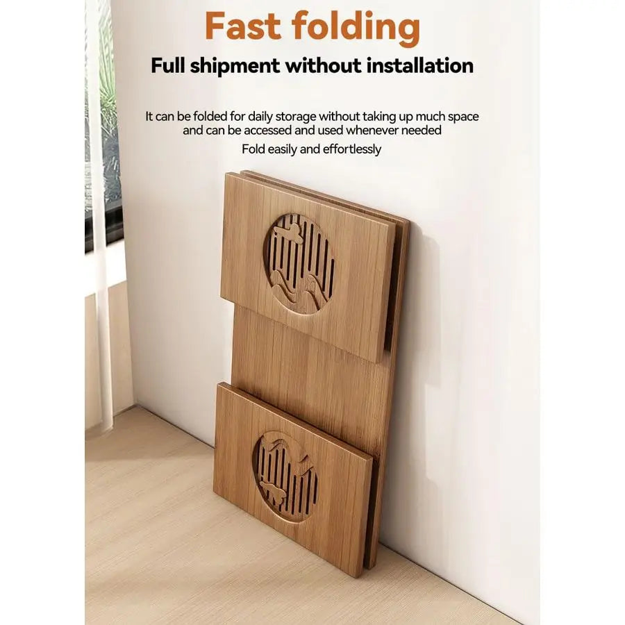 Folding Coffee Table, Low Coffee Table for Sitting on The Floor, Japanese Floor Table No Assembly Small Coffee Tables for Living