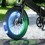 【1 Year Warranty】DYU A20 Adult Electric Bicycle Peak 1200W Motor 48V10.4AH Battery Electric Bike 28MPH Fat E-bike，UL2849