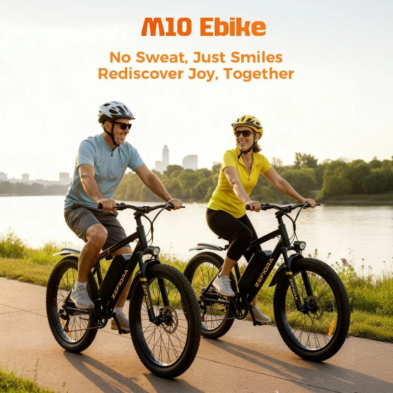 Zefiora M10 Mountain Electric Bike 26 Inch 500w 48v Comes With A Mobile Phone Holder/lock,Free Local Shipping Certified Ul2849