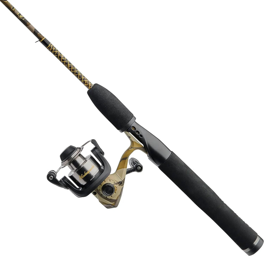 Camo Spinning Reel and Fishing Rod Combo, 6'6" Medium Power with 7-Year Warranty