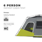 Instant Cabin Tents 6 Person/ 9 Person/ 10 Person/ 12 Person Family Cabin Multi Room Pop Up Tents Car Camping Included Storage