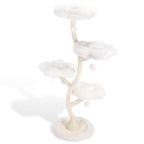70.07 Inch Flower Cat Scratching Activity Tree for Indoor Kittens with Platform Bed Sisal-Covered Scratching Posts & Toy Balls