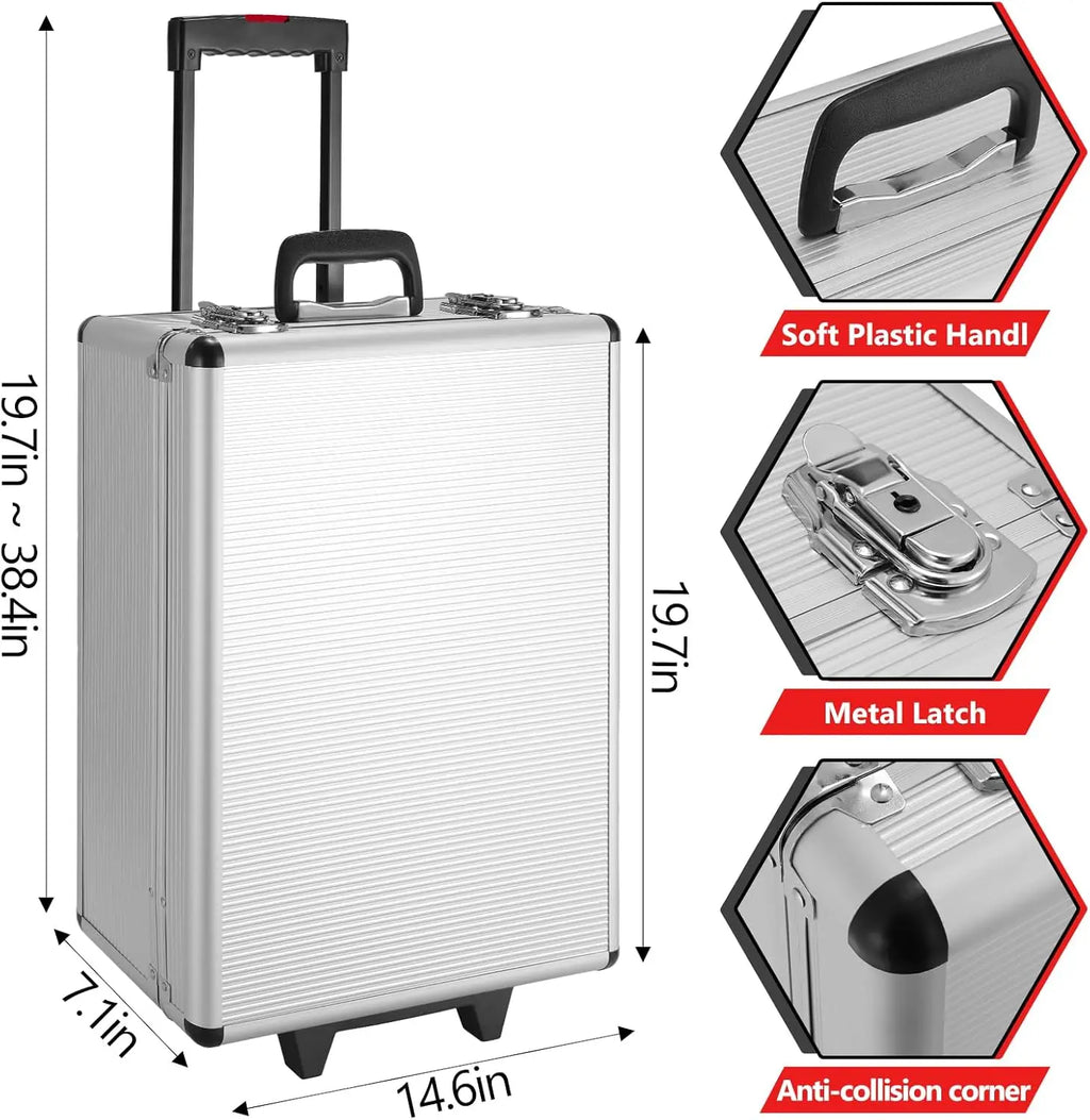 799pcs Mechanic Tool Set Home Repair Tool kit Wrenches Socket with Trolley Case Hand Tools for Daily Use Househould Work Repair