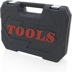 Hand tools, Mechanics Tool Set 94pcs Socket Set wih Case, 1/4 & 1/2 Drive, Versatile and Durable Tool Kit for Auto & Motorcycle