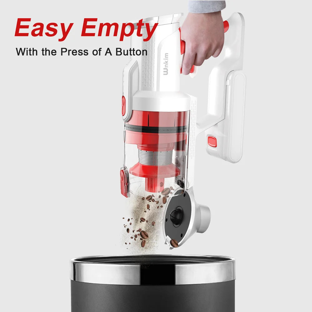 Wnkim M10 Cordless Vacuum Cleaner, With Smart LED Display, 8 in 1 Handheld Vacuum for Pet Hair Hard Floor Carpet Home