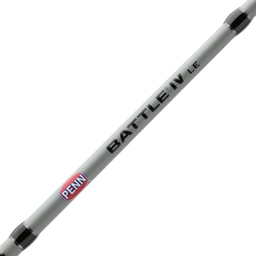 Battle IV Spinning Reel and Fishing Rod Combo for Saltwater and Freshwater Fishing with High-Performance Gear System Durab