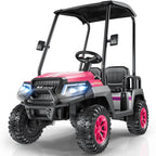 LIGIANT 24V 4-Seater Ride On Golf Cart for Big Kids, 4WD, 264 Lbs Load, Remote, Music, Suspension, Christmas Gift for Kids