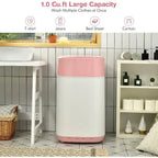 Portable Washing Machine 8 Lbs Capacity with Builtin Drain Pump Compact FullAutomatic Laundry Washer Featuring 6 Programs and 6