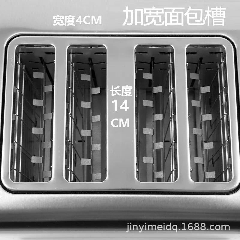 Toaster 4-slice Breakfast Toaster Fully Automatic Home Use Toast Bread Roaster Breakfast Machine
