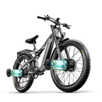Shengmilo S600 Adults Electric Bike 2000w Dual Motor Electric Dirt Bike 48V 17.5AH Battery 26 inch Fat Tire Bicycle Electric