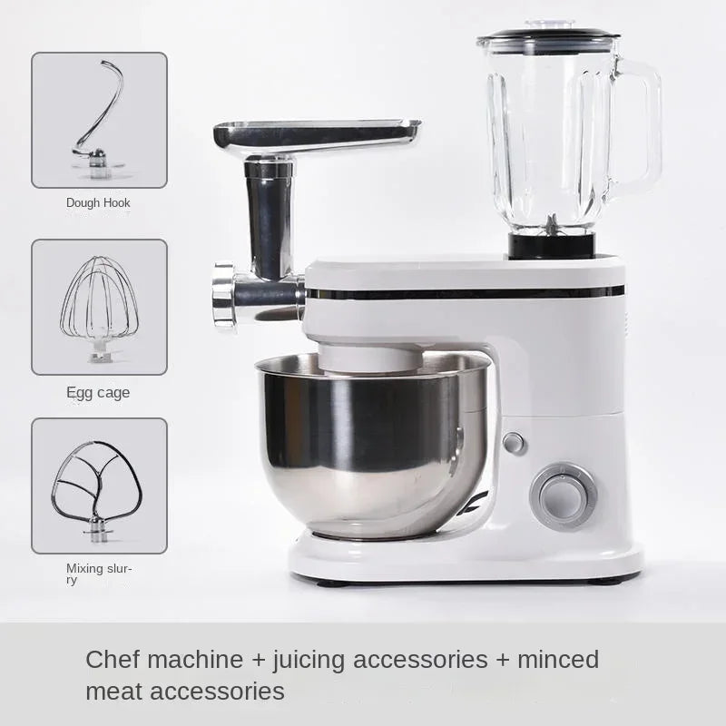 220V 8L Capacity Dough Mixer, Automatic Mixing and Kneading, Household Cream Beater, All-In-One Kitchen Assistant A