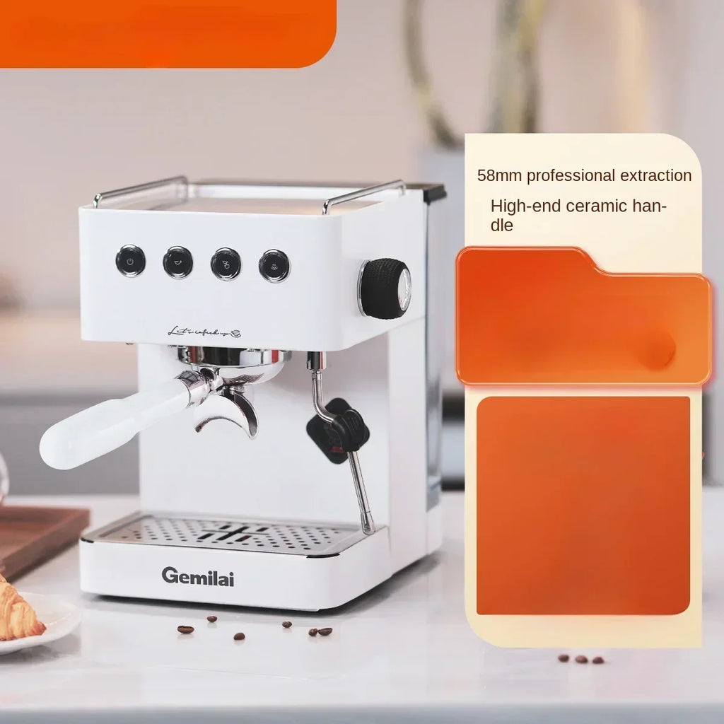 220V Gemini CRM3005G Home Coffee Machine Semi Automatic Office Small Italian Concentrated Steam AD